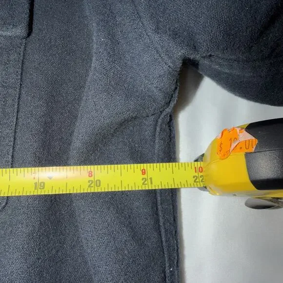 LL Bean Vintage Men’s MED Blue Chamois Flannel Shirt Long Sleeve Button-Up - Picture 5 of 8